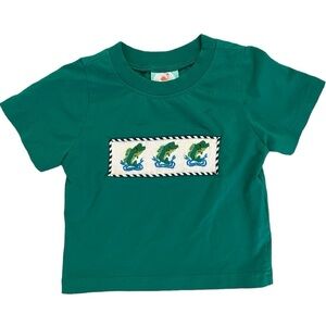 The Smocked Flamingo Kelly Green Bass Fishing Tee